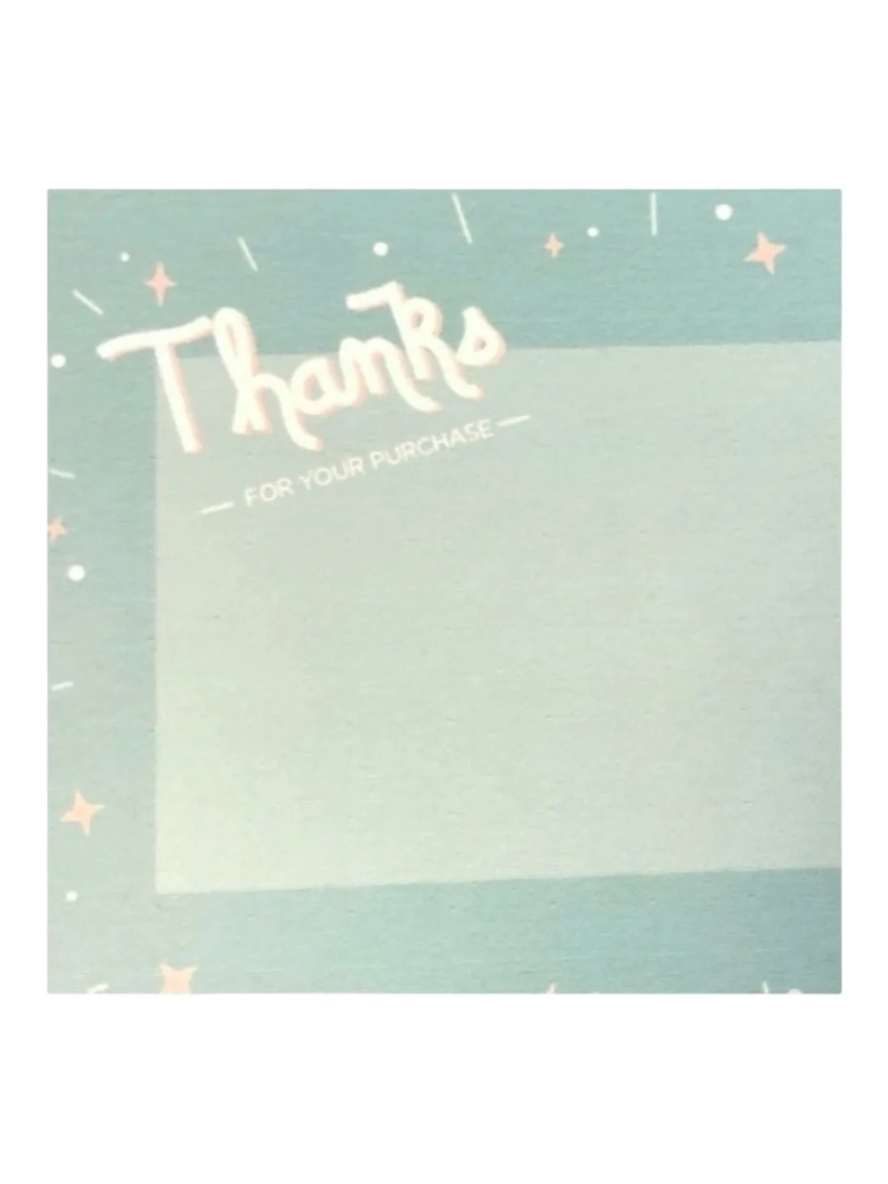 new Poshmark ★ Set 25 Thank You Cards ★ Baby Blue ★ 4” x 6” ★ Limited Edition ★